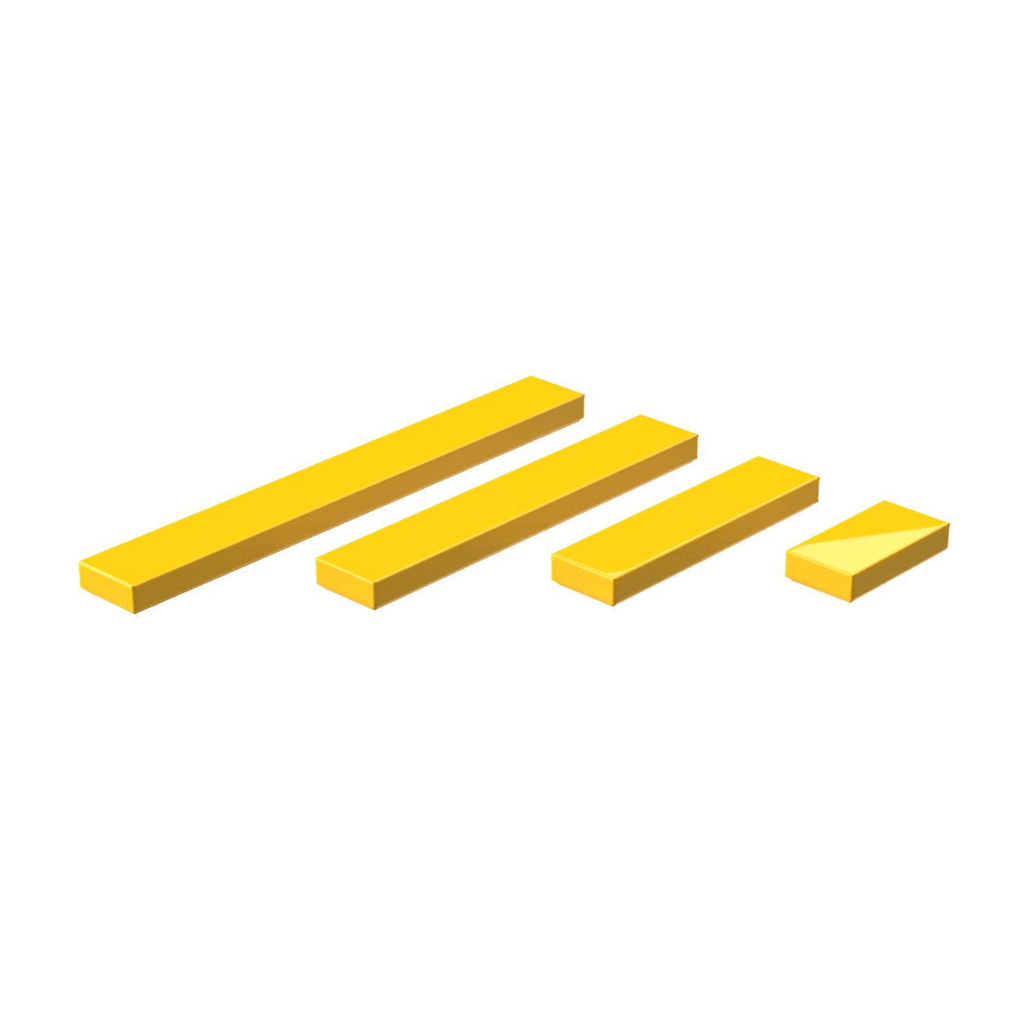 1x2, 1x4, 1x6 & 1x8 Tiles Building Block Combo Pack– 20 Pieces (5 Each)