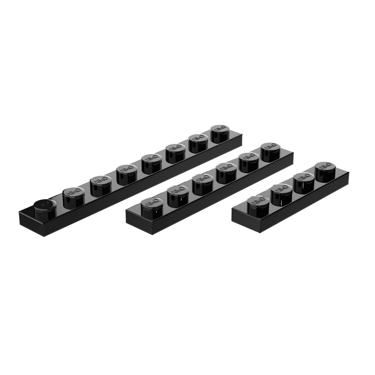 1x4, 1x6 & 1x8 Flat Building Plates Combo Pack – 15 Pieces (5 Each)
