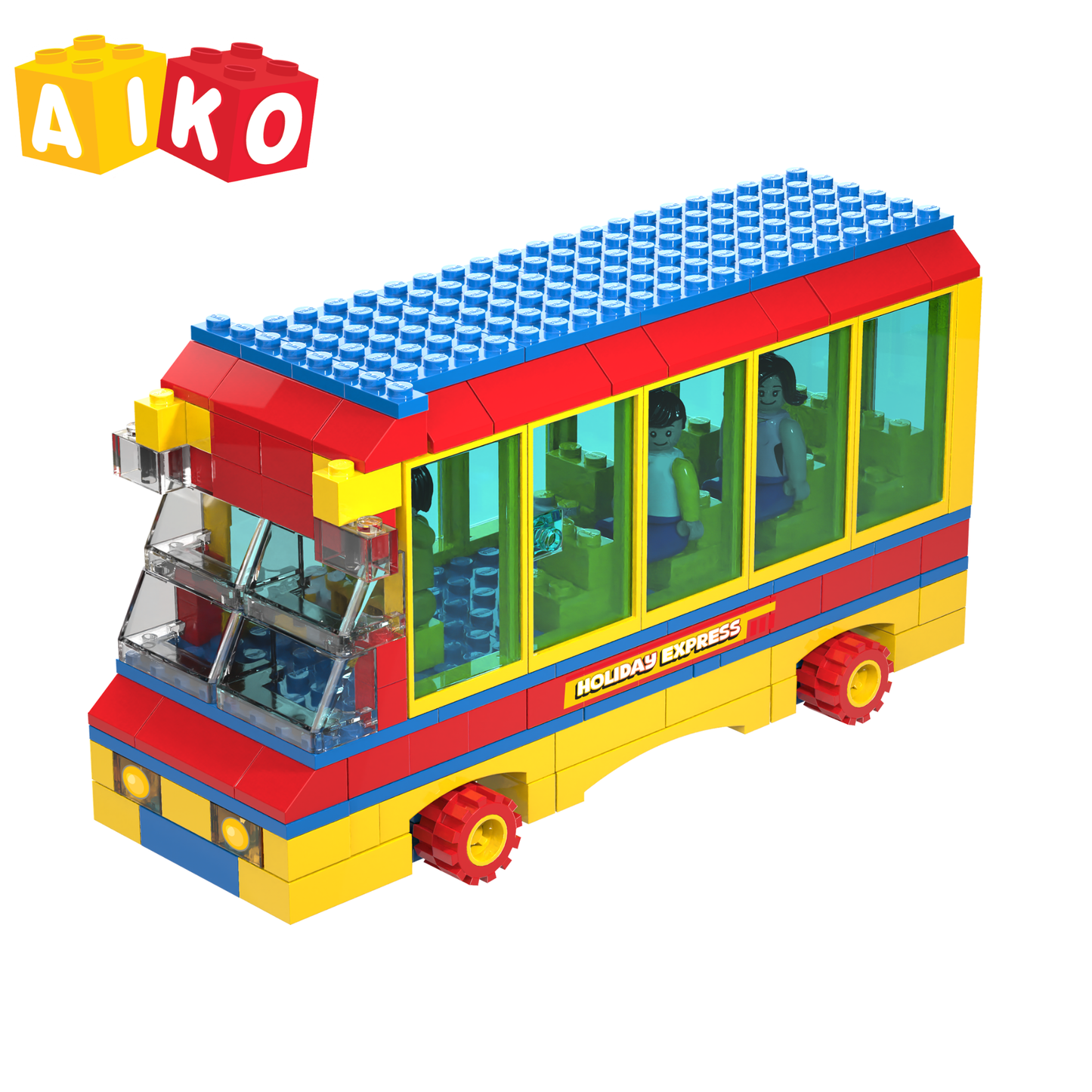 Build-a-Bus | Building Block Toy | STEM DIY Vehicle Set | Compatible with International Block Brands | Age 6+