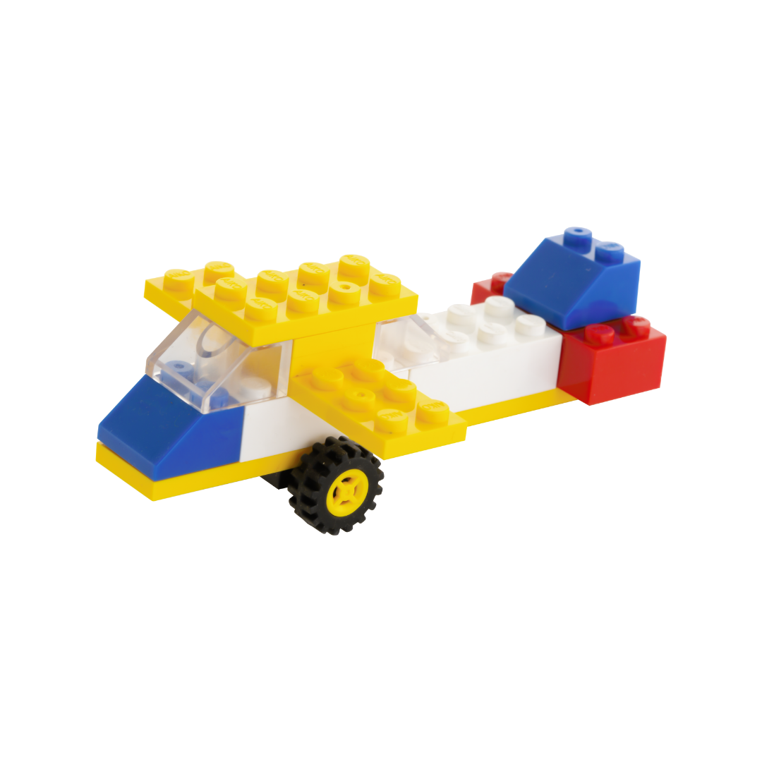 STEM-friendly airplane construction block toy