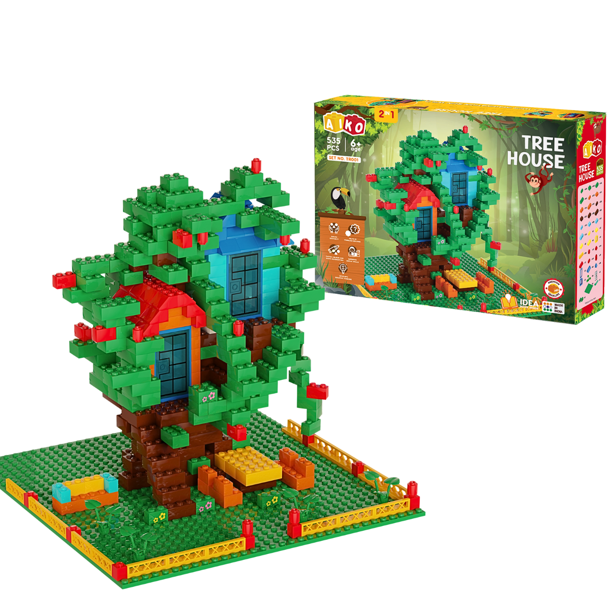 AIKO TreeHouse | Jungle Series Creative Building Block Set – Aiko Toys