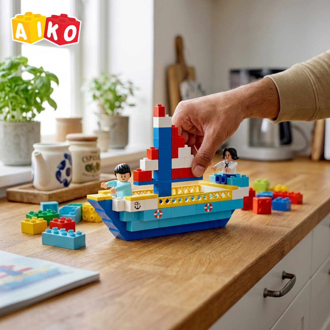 AIKO Build-a-Boat | Creative Building Block Set for Kids