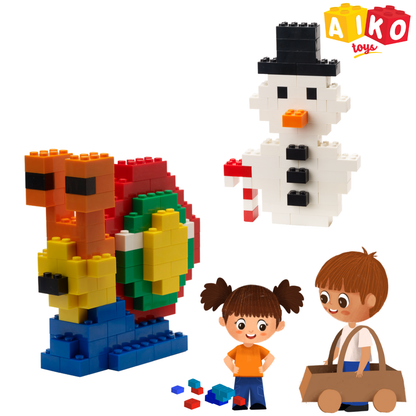 AIKO Box of Blocks 250pcs– Premium Building Block Set