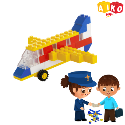 AIKO Build-a-Plane | Creative Building Block Set for Kids