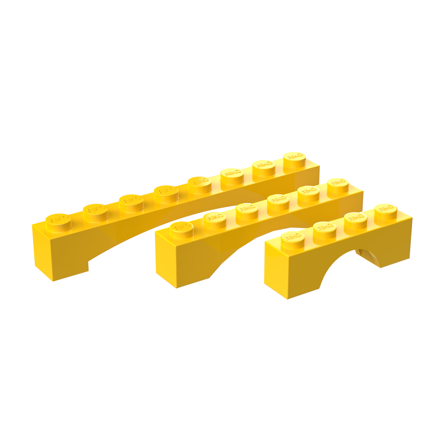 1x4, 1x6 & 1x8 Arch Building Blocks| Combo Pack of 15