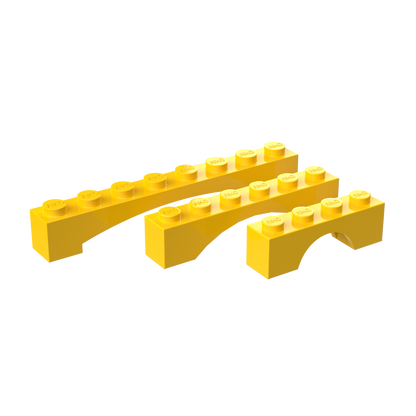 1x4, 1x6 & 1x8 Arch Building Blocks| Combo Pack of 15