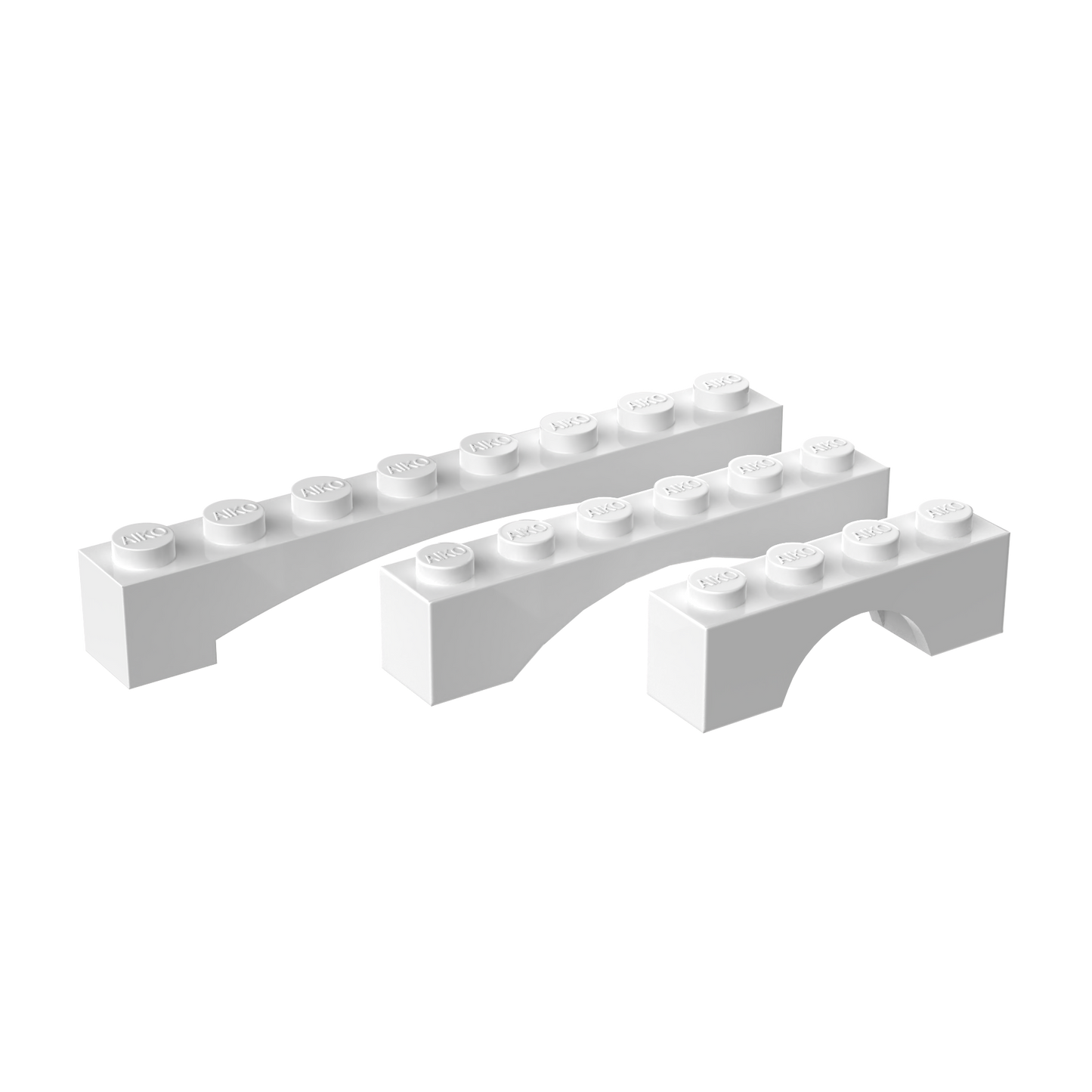 1x4, 1x6 & 1x8 Arch Building Blocks| Combo Pack of 15
