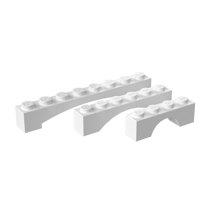 1x4, 1x6 & 1x8 Arch Building Blocks| Combo Pack of 15