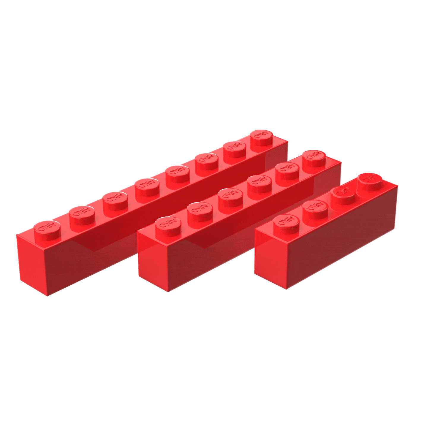 1x4 1x6 1x8 Building Blocks Combo | Pack of 15 (5 Each)