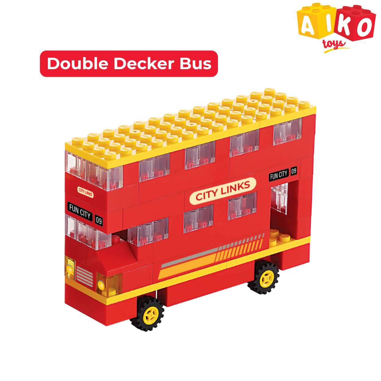 AIKO City Links | Mumbai BEST Bus Creative Building Block Set