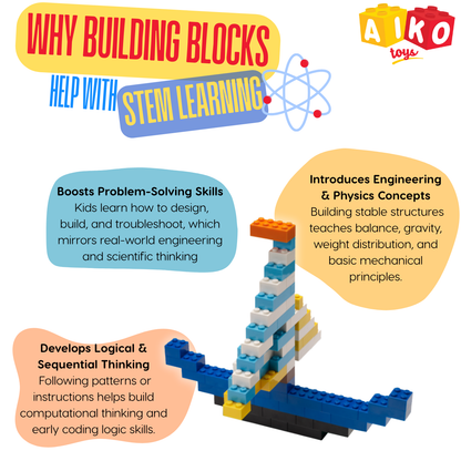 AIKO Box of Blocks 250pcs– Premium Building Block Set