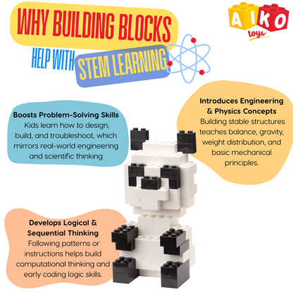 AIKO Box of Blocks 500pcs – Premium Building Block Set