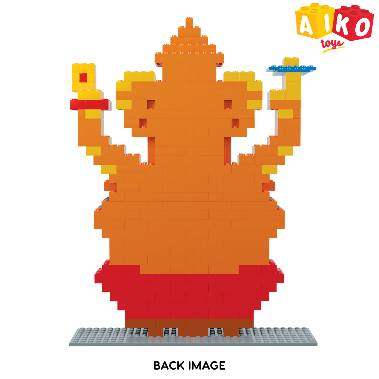 AIKO My Ganesha Set – Includes Mushak Sticker| Premium Cultural Building Block Toy