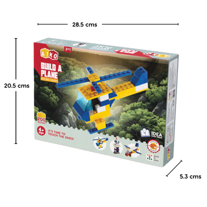 AIKO Build-a-Plane | Creative Building Block Set for Kids