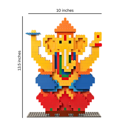 My Ganesha Set  – Includes Mushak Sticker | Compatible with International Blocks | For Ages 6+
