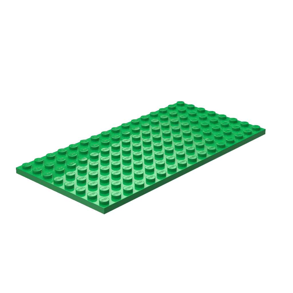 8x16 Flat Building Plates | Pack of 5