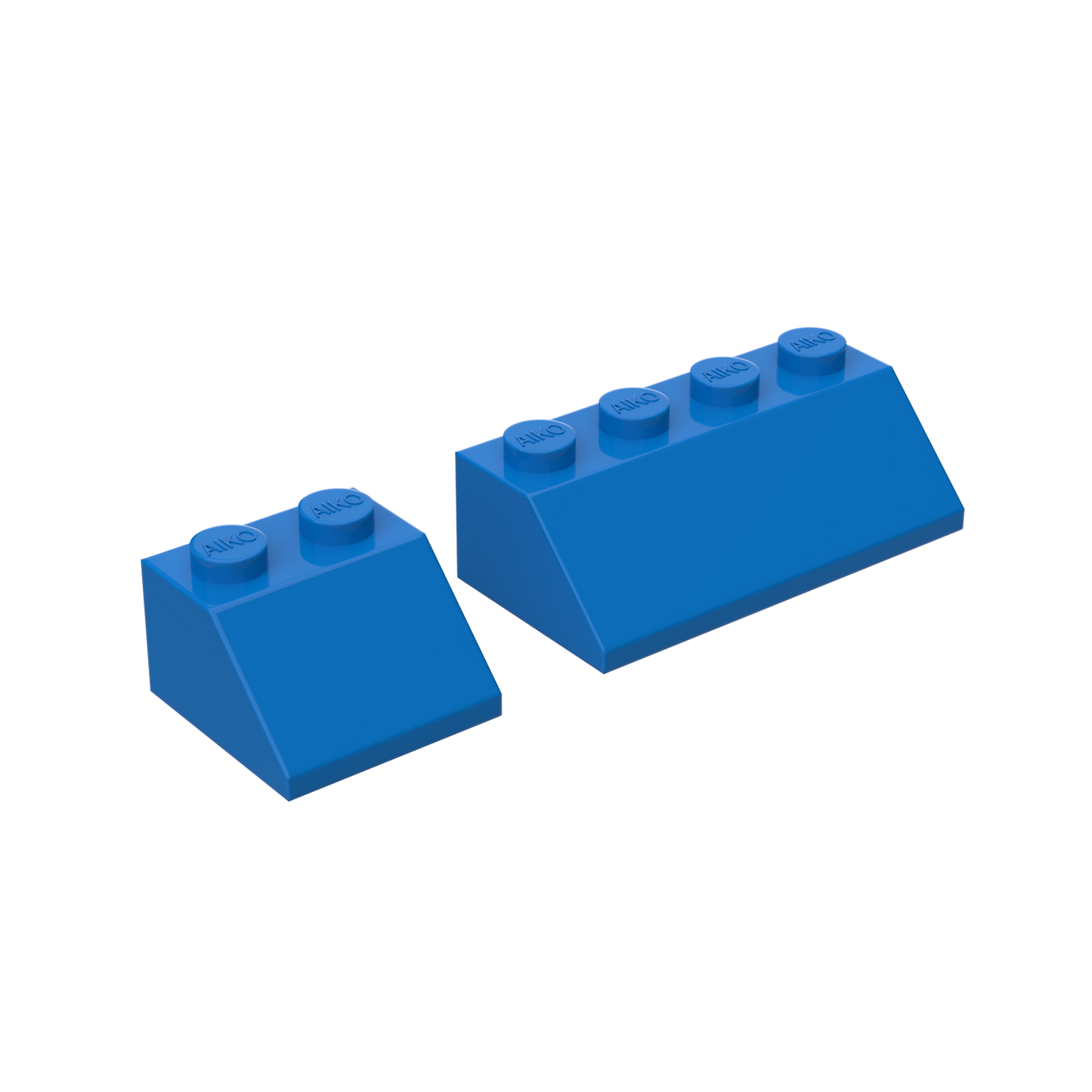 45° Roof Building Blocks 2x2 & 2x4 | Combo Pack of 10 (5 each)
