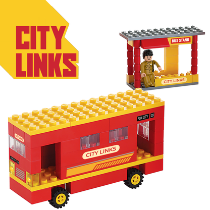 AIKO City Links | Mumbai BEST Bus Creative Building Block Set | Ages 4-99 years