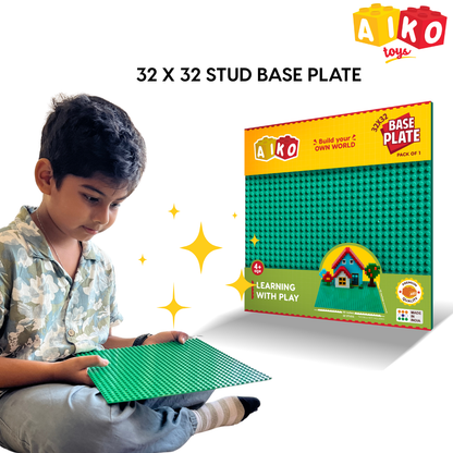 32×32 Building Block Base Plates | Premium Baseplates for Creative Builds | Ages 4–99