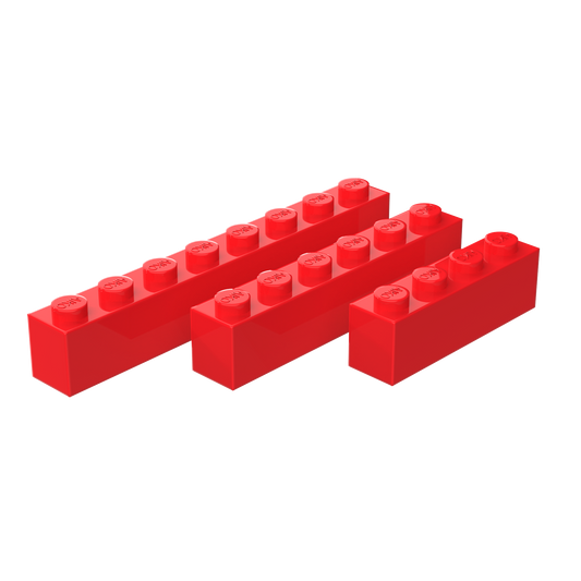 1x4 1x6 1x8 Building Blocks Combo | Pack of 15 (5 Each)