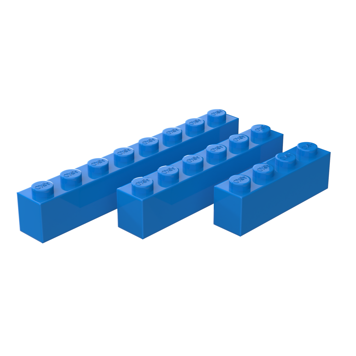1x4 1x6 1x8 Building Blocks Combo | Pack of 15 (5 Each)