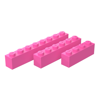 1x4 1x6 1x8 Building Blocks Combo | Pack of 15 (5 Each)