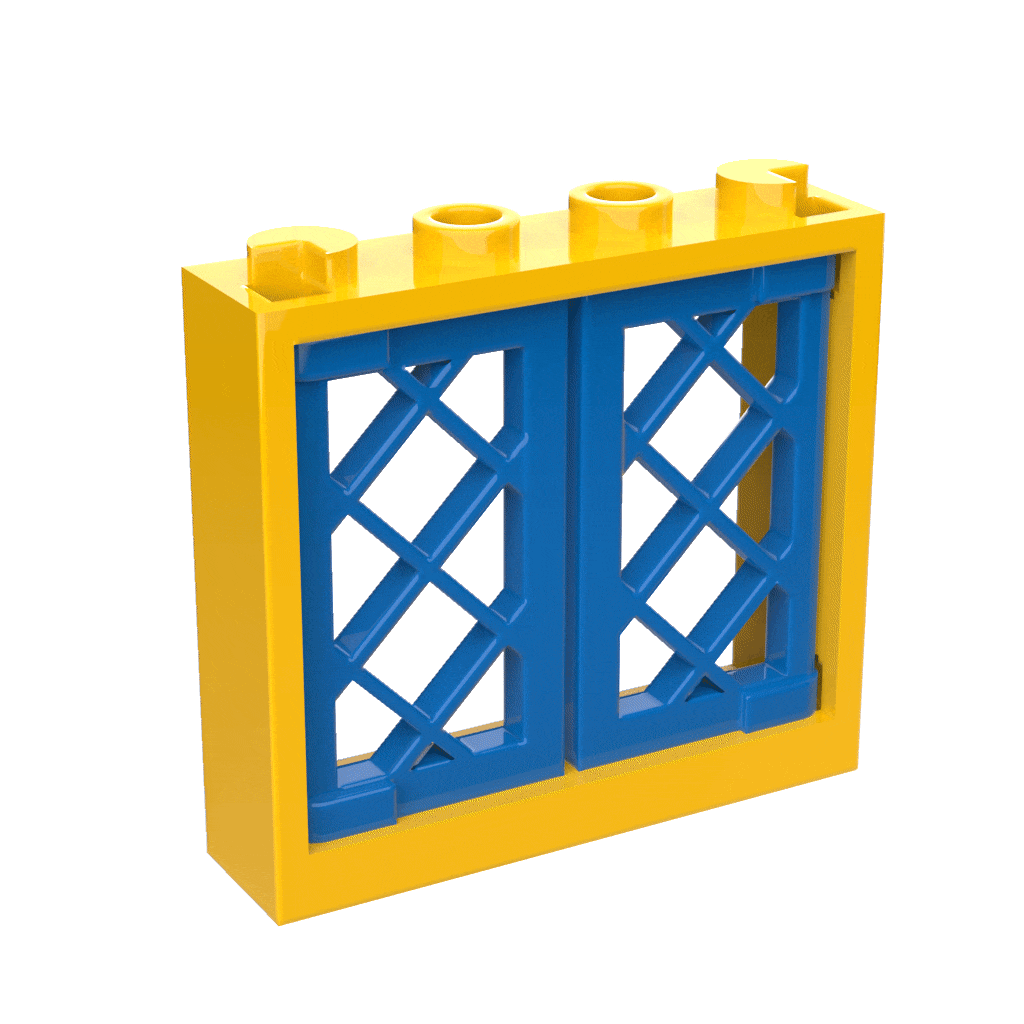 Large Window Frame with Shutters | Pack of 5