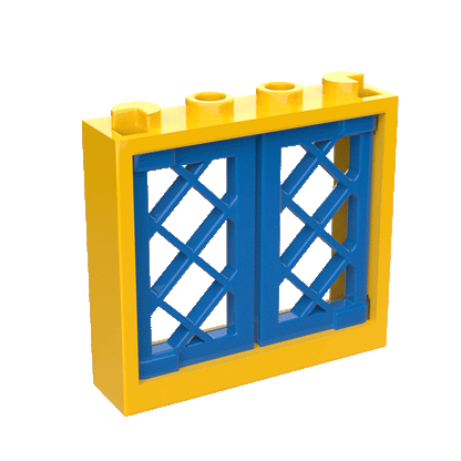 Large Window Frame with Shutters | Pack of 5