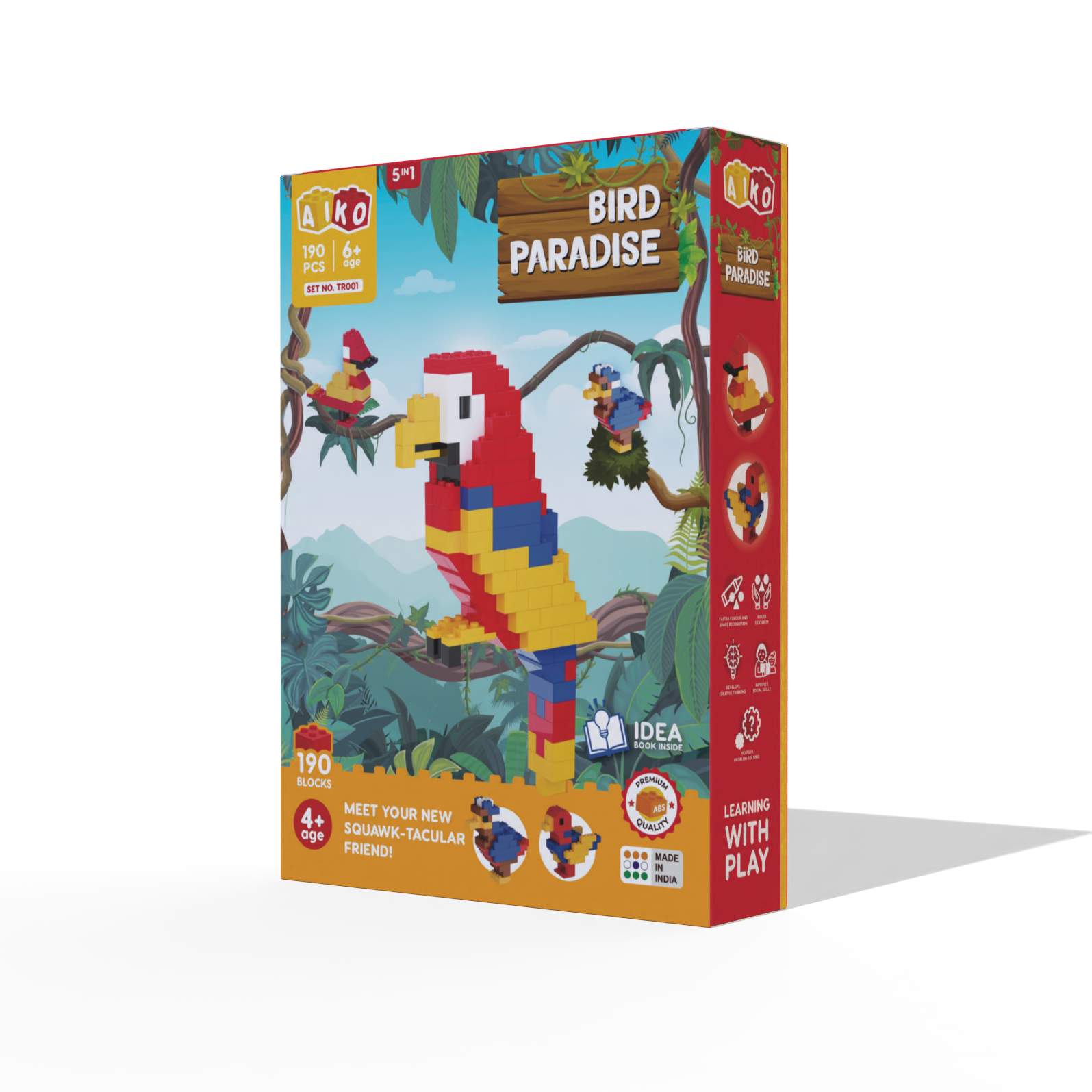 AIKO Bird Paradise colourful building block set