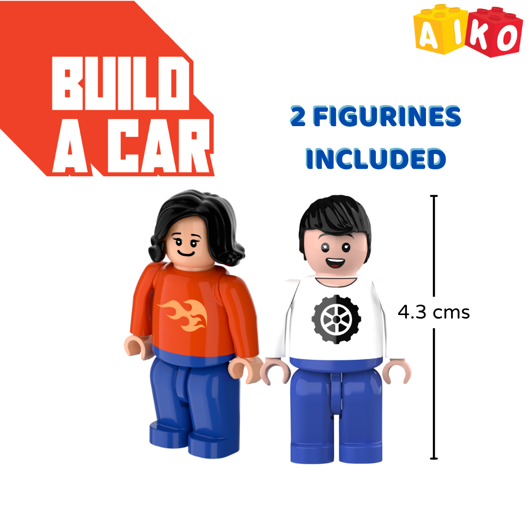 Build-a-Car |  Building Block Toy | STEM DIY Vehicle Set | Compatible with International Block Brands | Age 4+