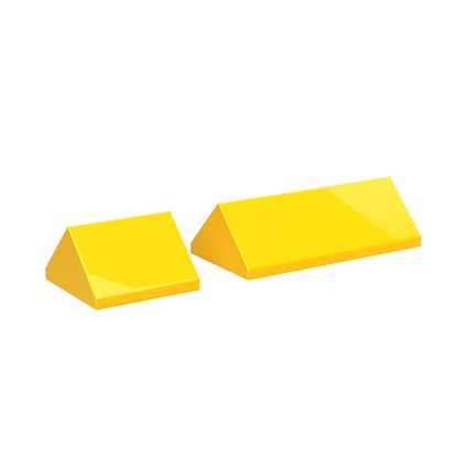 2x2 & 2x4 Pointed Roof Building Blocks | Combo Pack of 10 (5 each)