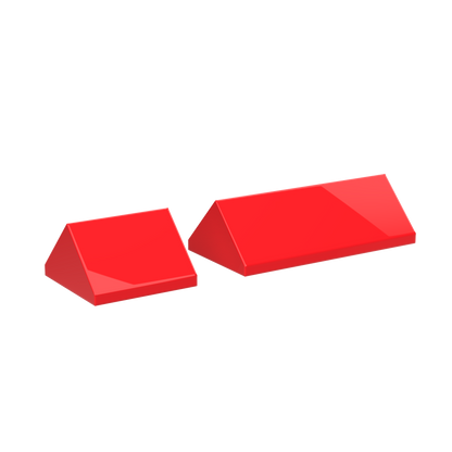 2x2 & 2x4 Pointed Roof Building Blocks | Combo Pack of 10 (5 each)