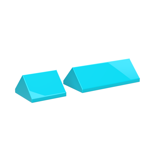 2x2 & 2x4 Pointed Roof Building Blocks | Combo Pack of 10 (5 each)