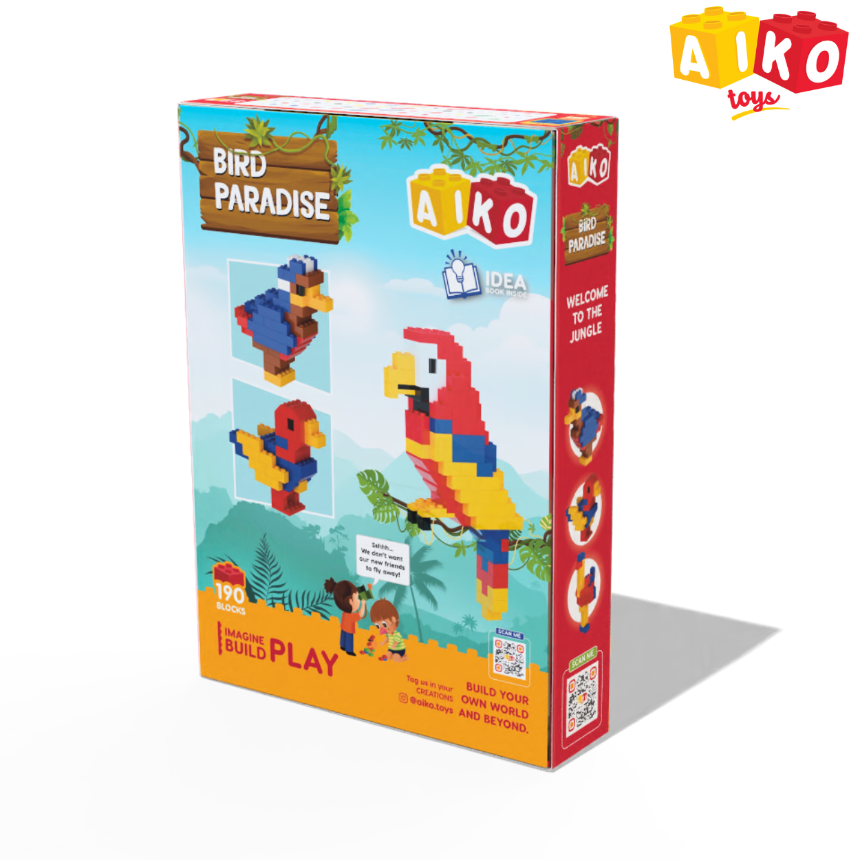 AIKO Bird Paradise | Jungle Series Creative Building Block Set