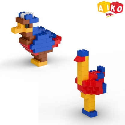 Premium ABS bird-themed construction set