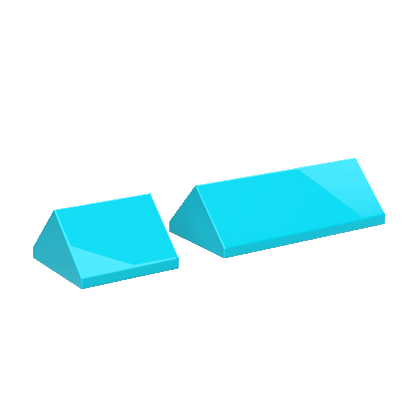 2x2 & 2x4 Pointed Roof Building Blocks | Combo Pack of 10 (5 each)